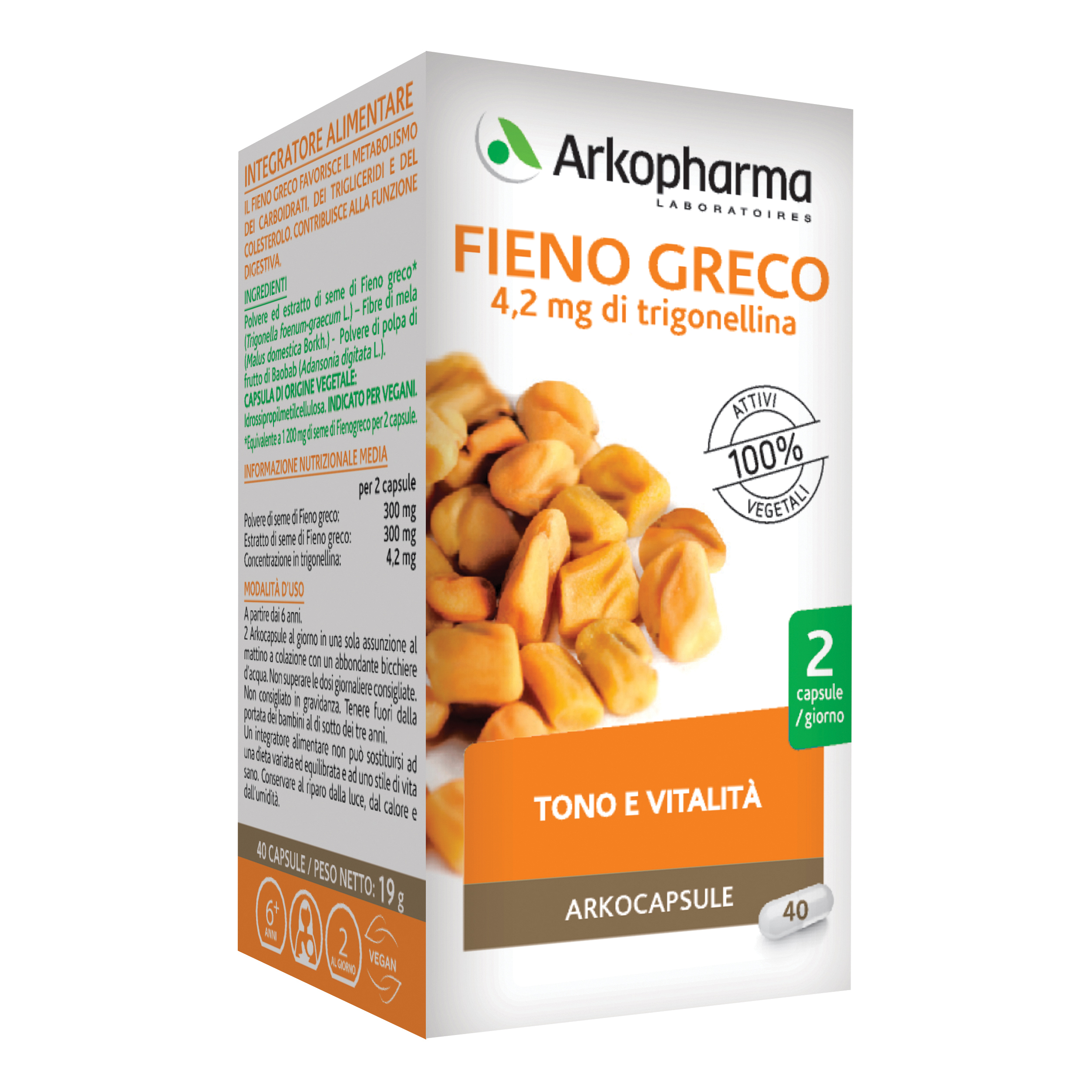 Arkocapsule fieno greco 40 capsule