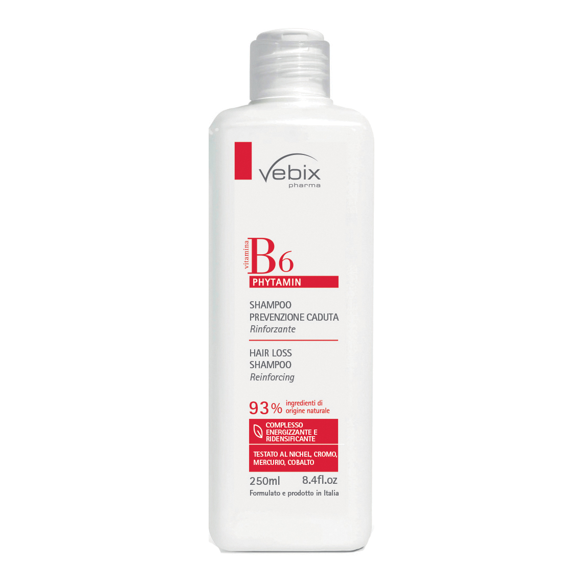 Vebix phytamin b6 shampoo prevenzione caduta 250 ml
