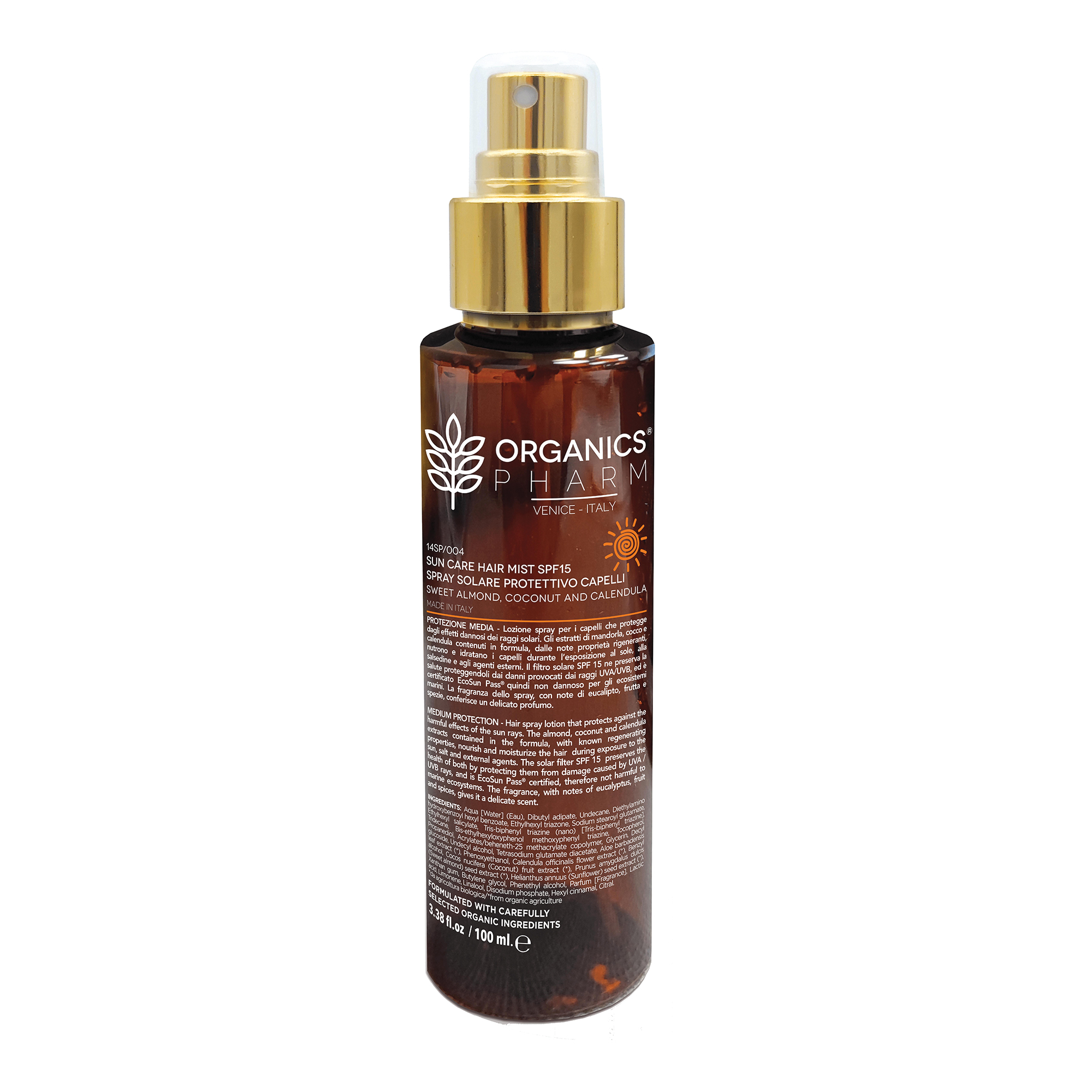 Organics pharm sun care hair mist spf 15 100 ml