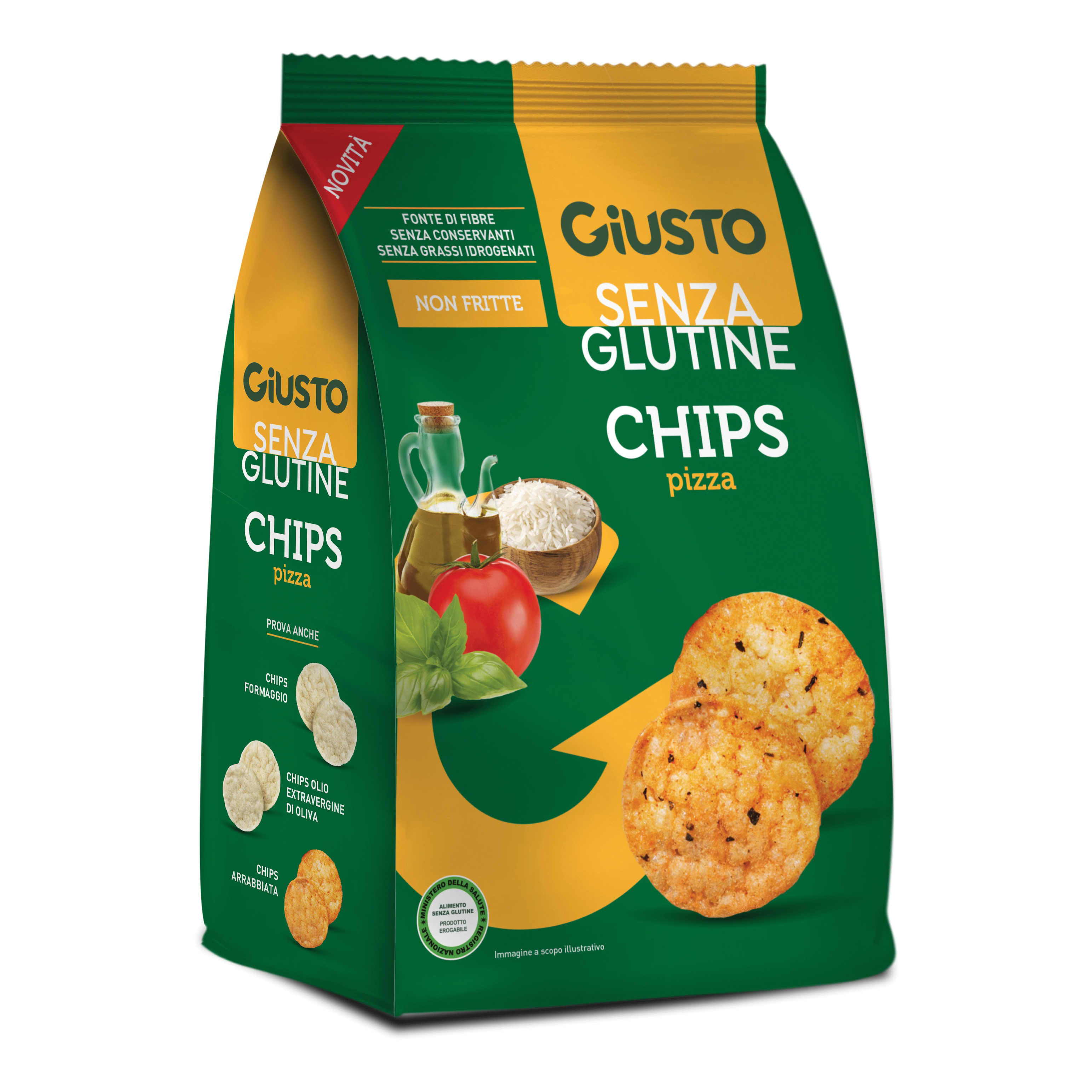Giusto senza glutine chips pizza 40 g