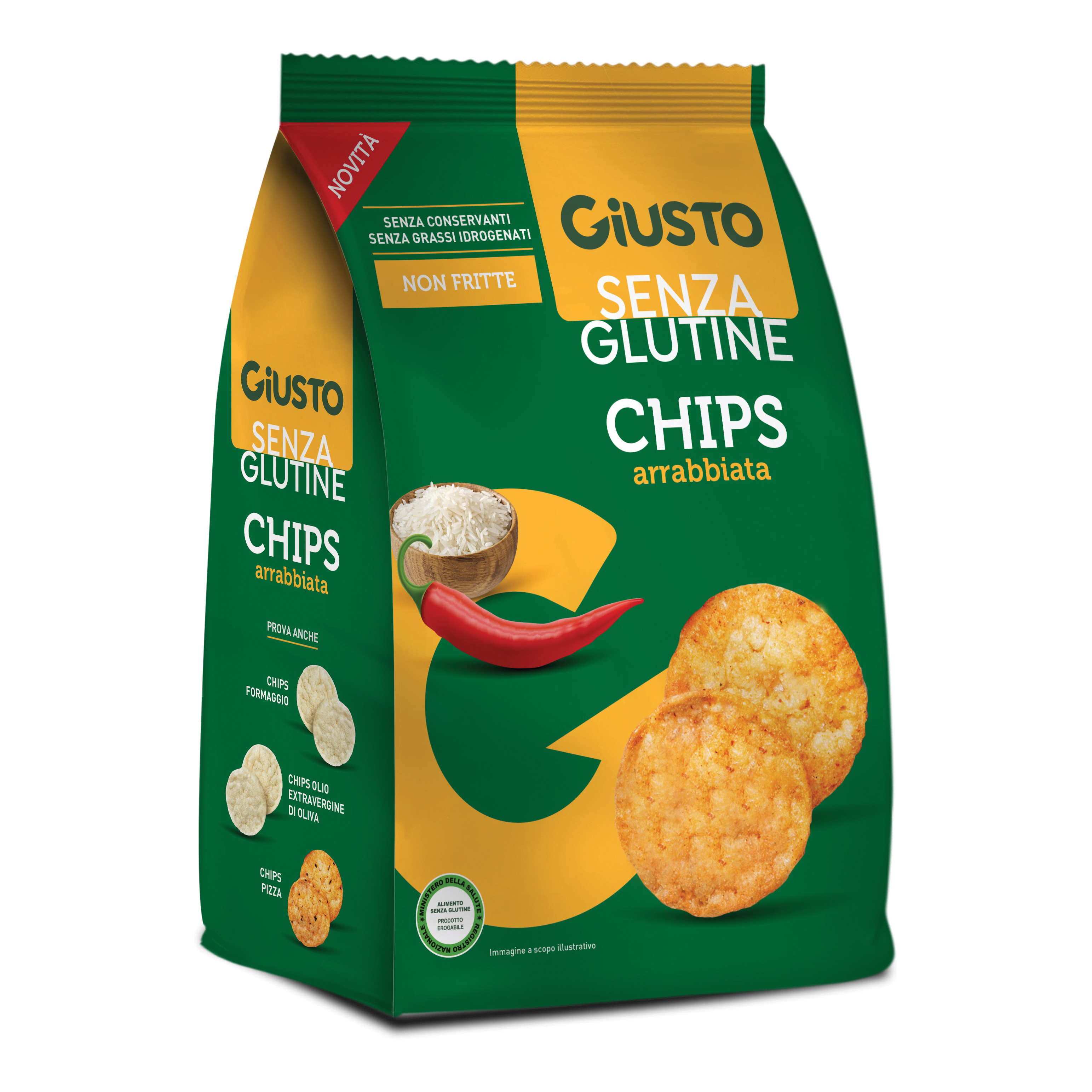 Giusto senza glutine chips arrabbiata 40 g
