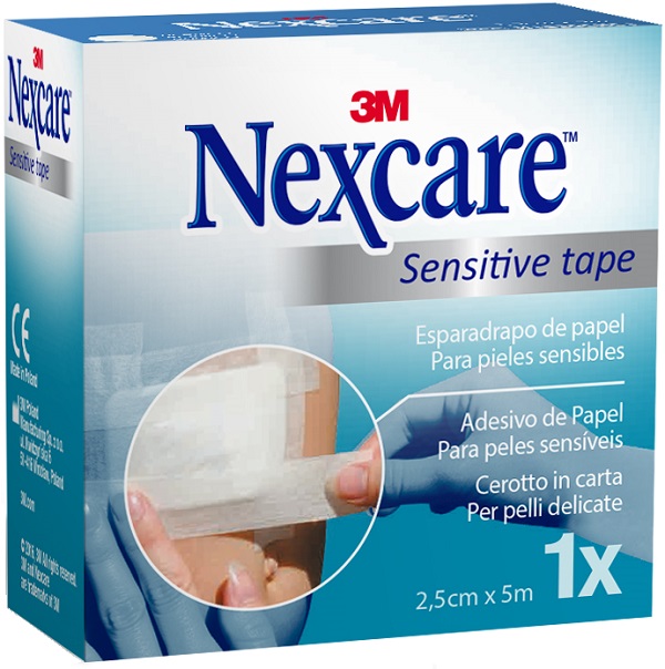 Cerotto su rocchetto nexcare trasparent tape 2,5x500cm con dispenser