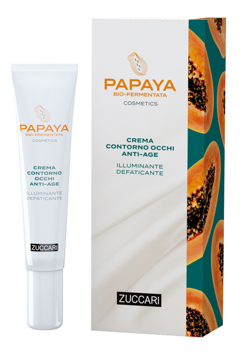Papaya cosmetics crema contorno occhi anti-age illuminante defaticante 18 ml