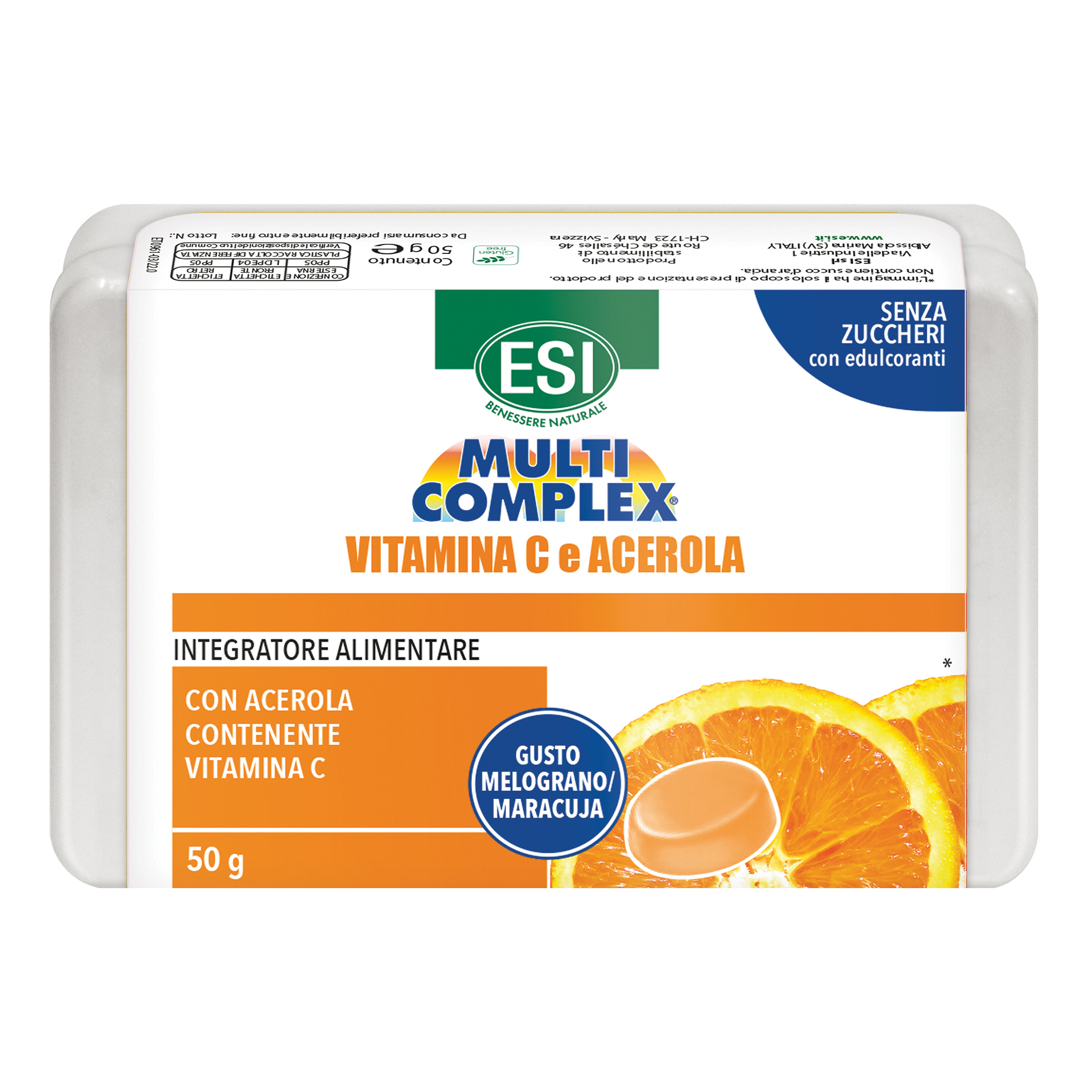 Esi Multicomplex Integratore Vitamina C ed Acerola 50 Caramelle