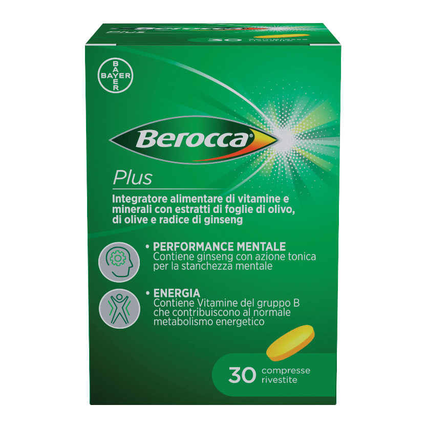 Berocca Plus Integratore Vitamine Minerali 30 Compresse