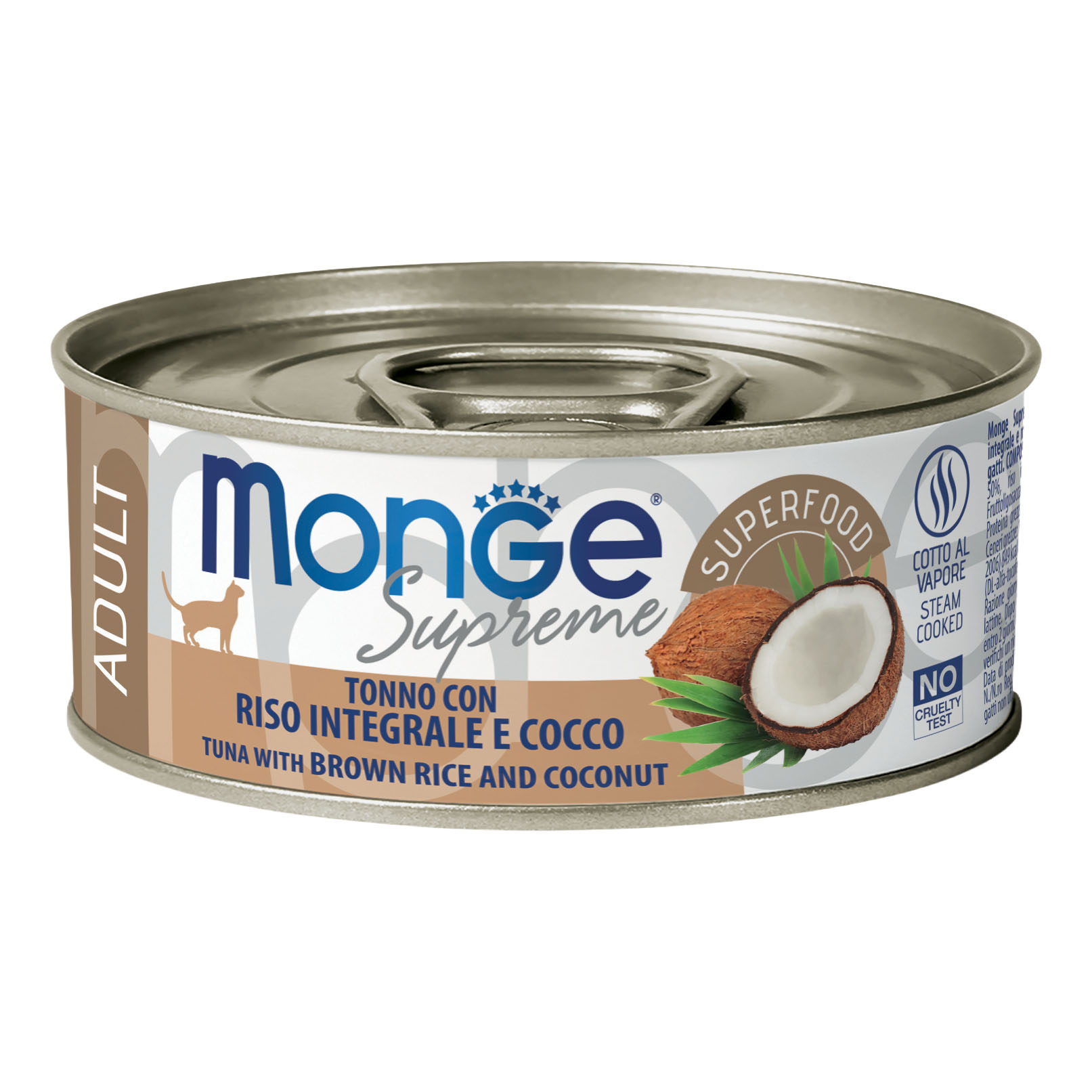 Monge supreme adult tonno riso integrale cocco 80 g