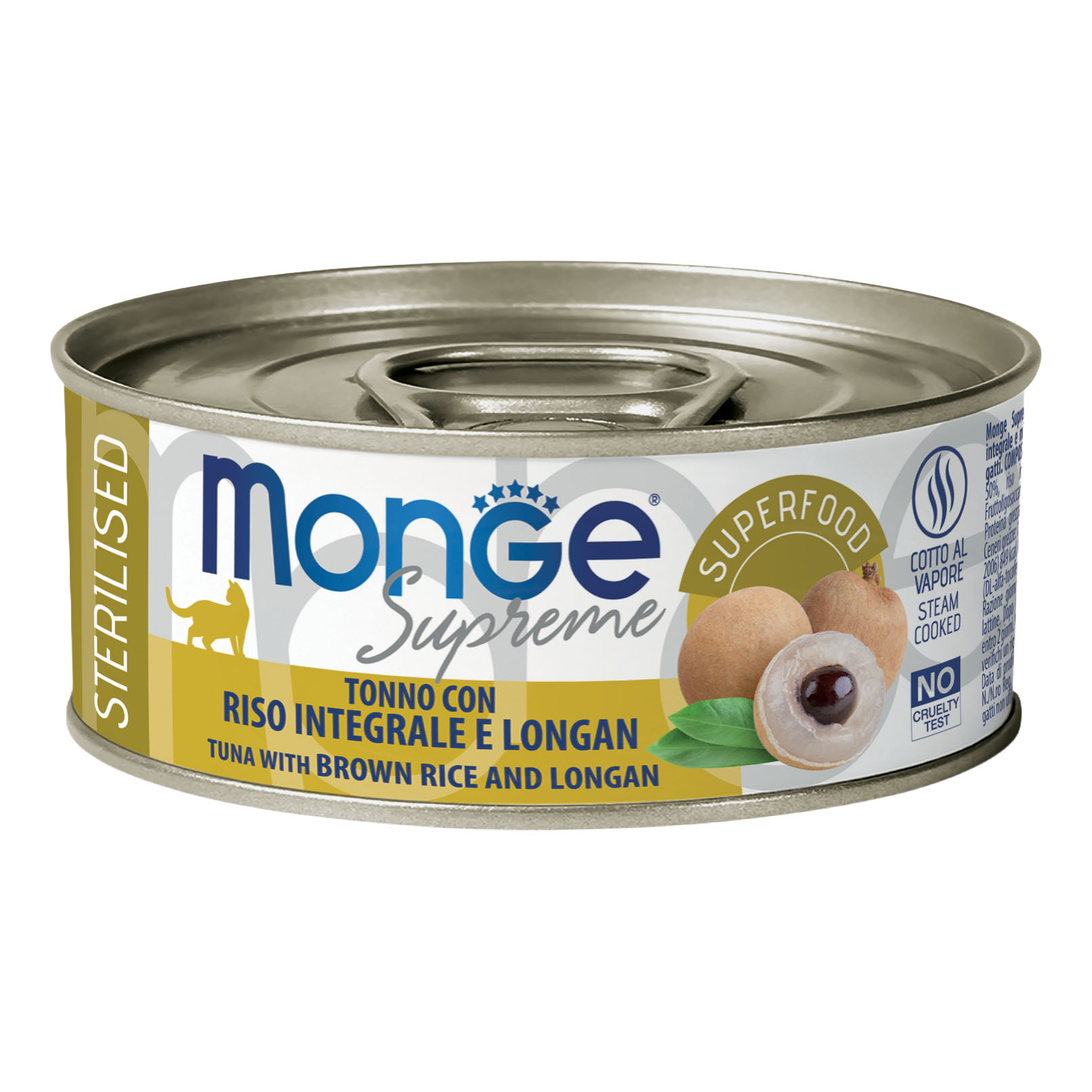 Monge supreme sterilised tonno riso integrale longan 80 g