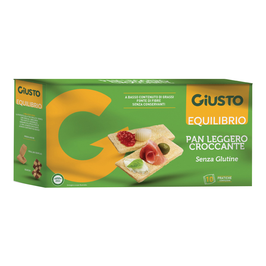 Giusto equilibrio senza glutine pan leggero croccante 250 g
