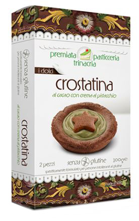Premiata pasticceria trinacria crostatina al cacao con crema al pistacchio 150 g