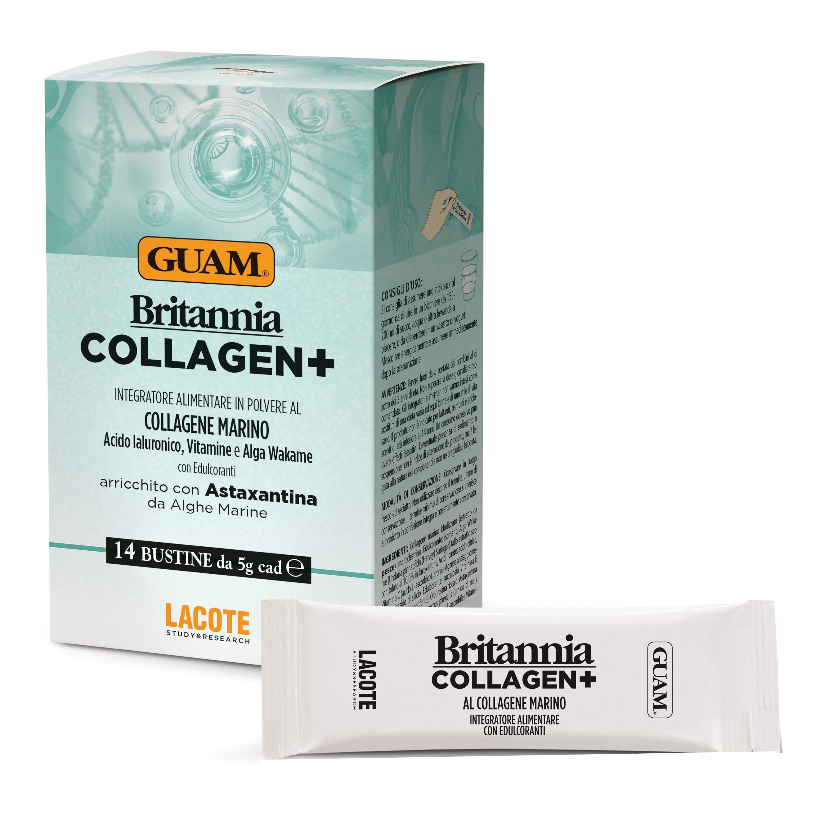 Guam britannia collagen+ 14 stick pack da 5 g