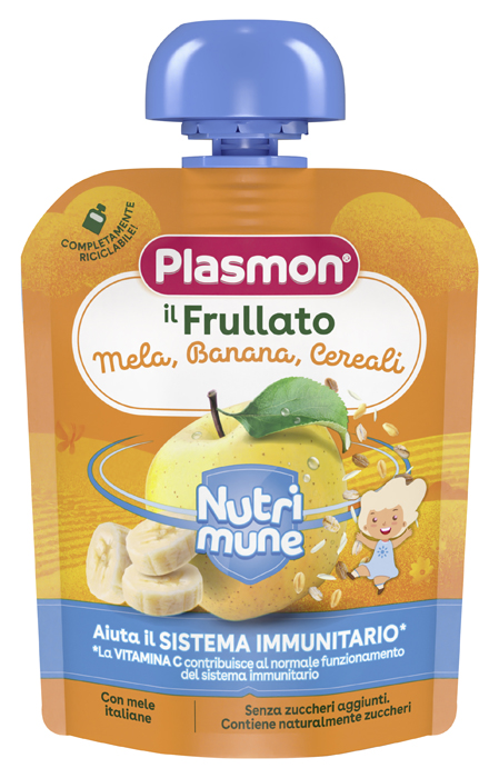 Plasmon nutri-mune mela/banana/cereali 85 g