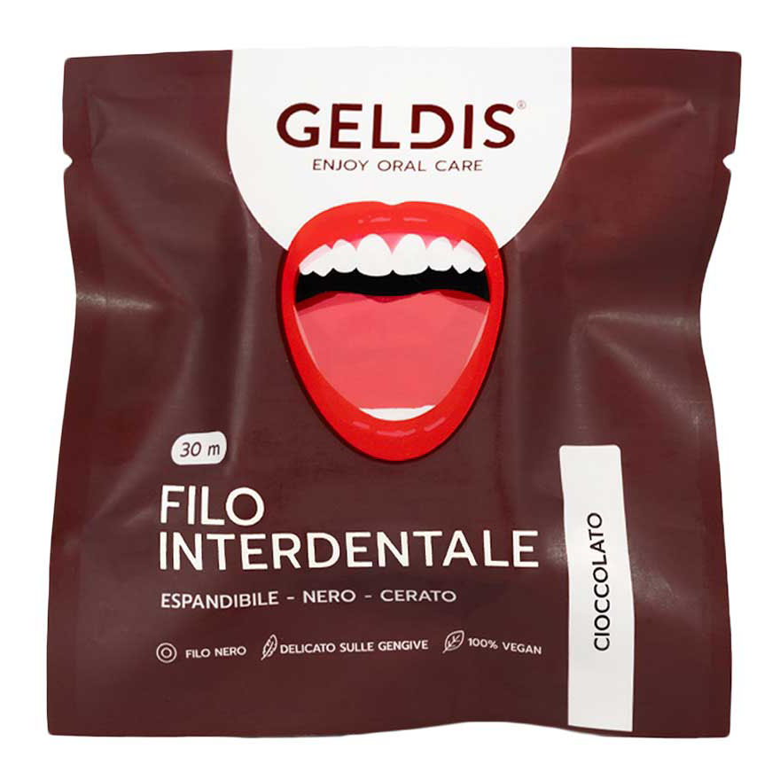 Geldis doctor filo interdentale espandibile cioccolato