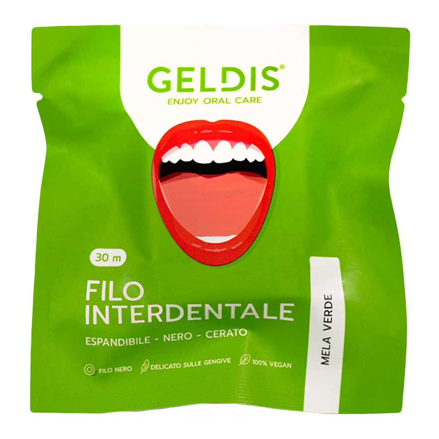 Geldis doctor filo interdentale espandibile mela verde