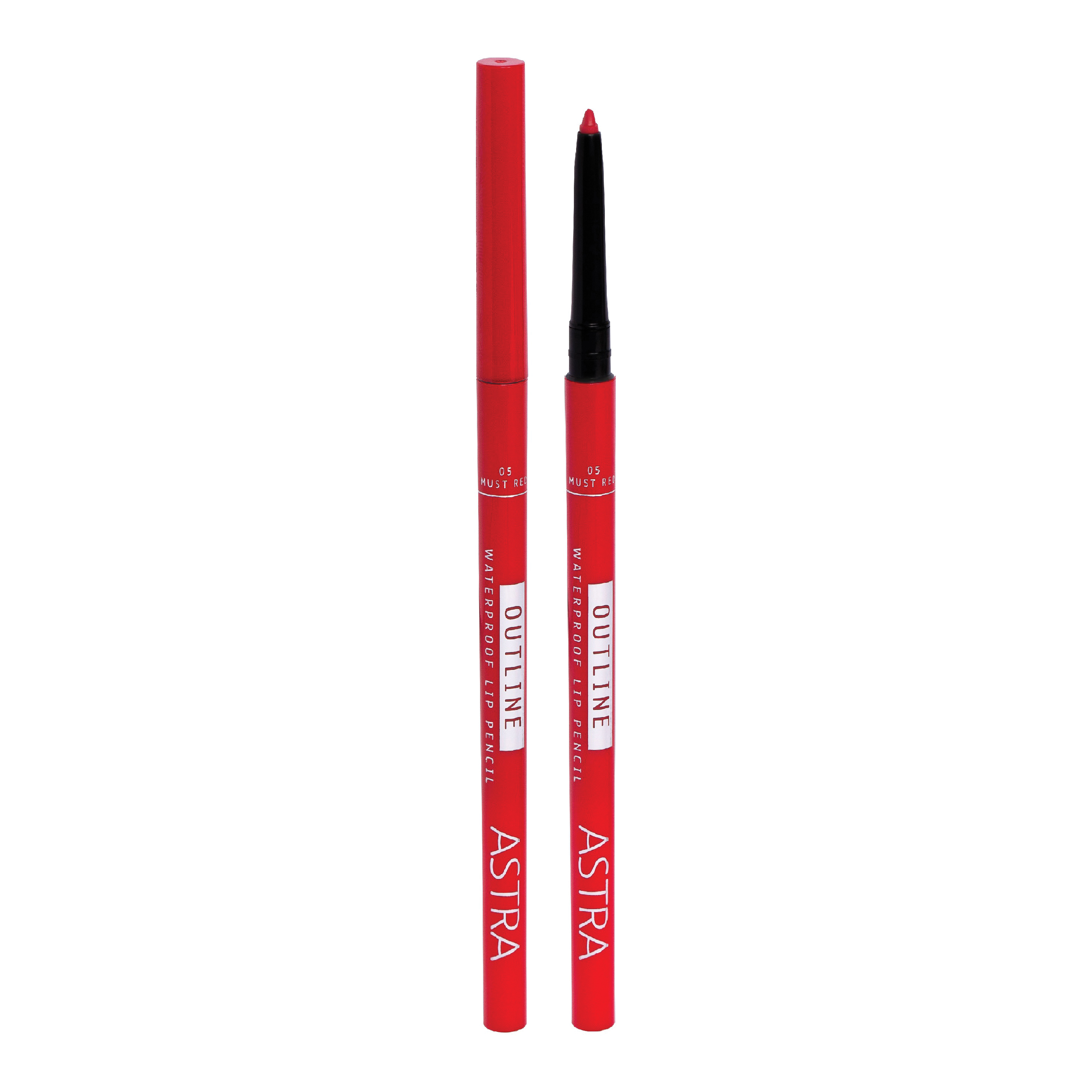 ASTRA - Outline Waterproof Lip Pencil - Matita Labbra N. 05 Must Red