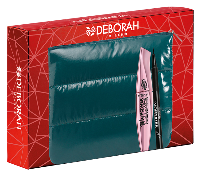 Deborah promo pochette 2022 05 contenente 1 mascara my power volume codice mdv018121-1 eyeliner 24 ore extra codice 004204