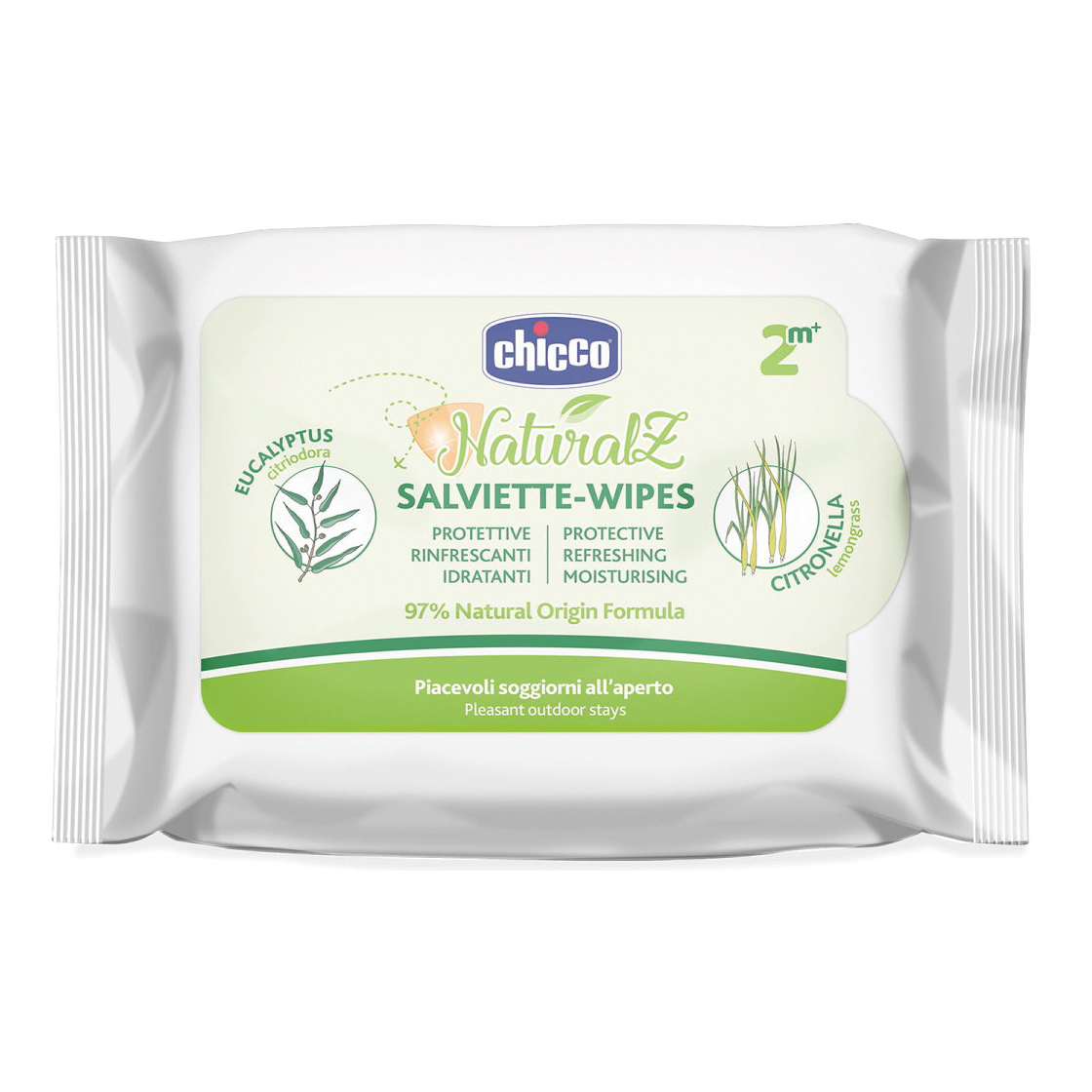 Chicco Zanza Salviette Naturale 20 Pezzi
