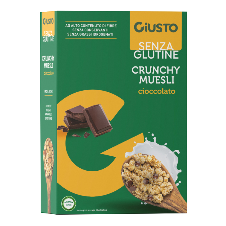 Giusto senza glutine muesli avena/cioccolato 375 g