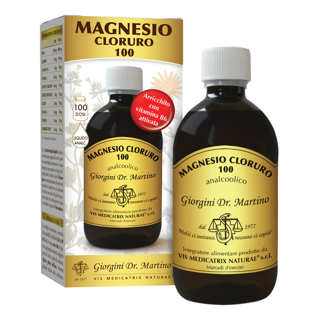 Magnesio cloruro 100 analcolico 500 ml