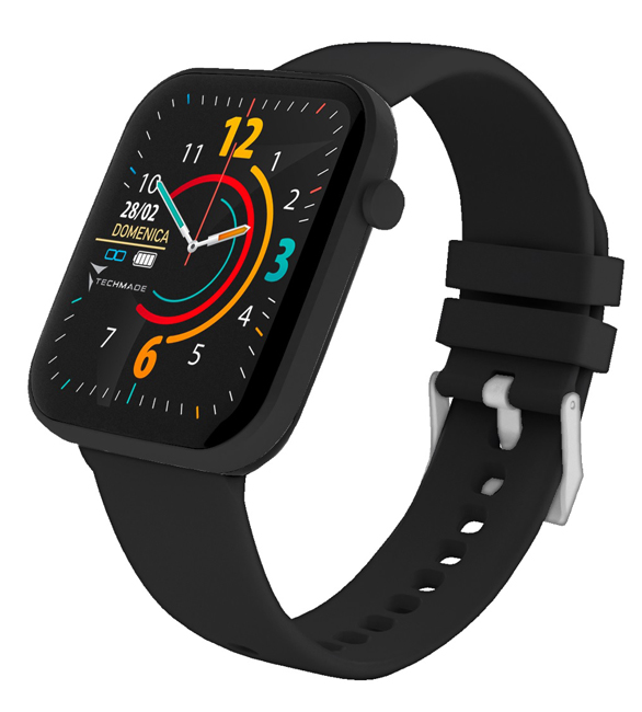Techmade Srl Techmade Hava Smartwatch Total Black