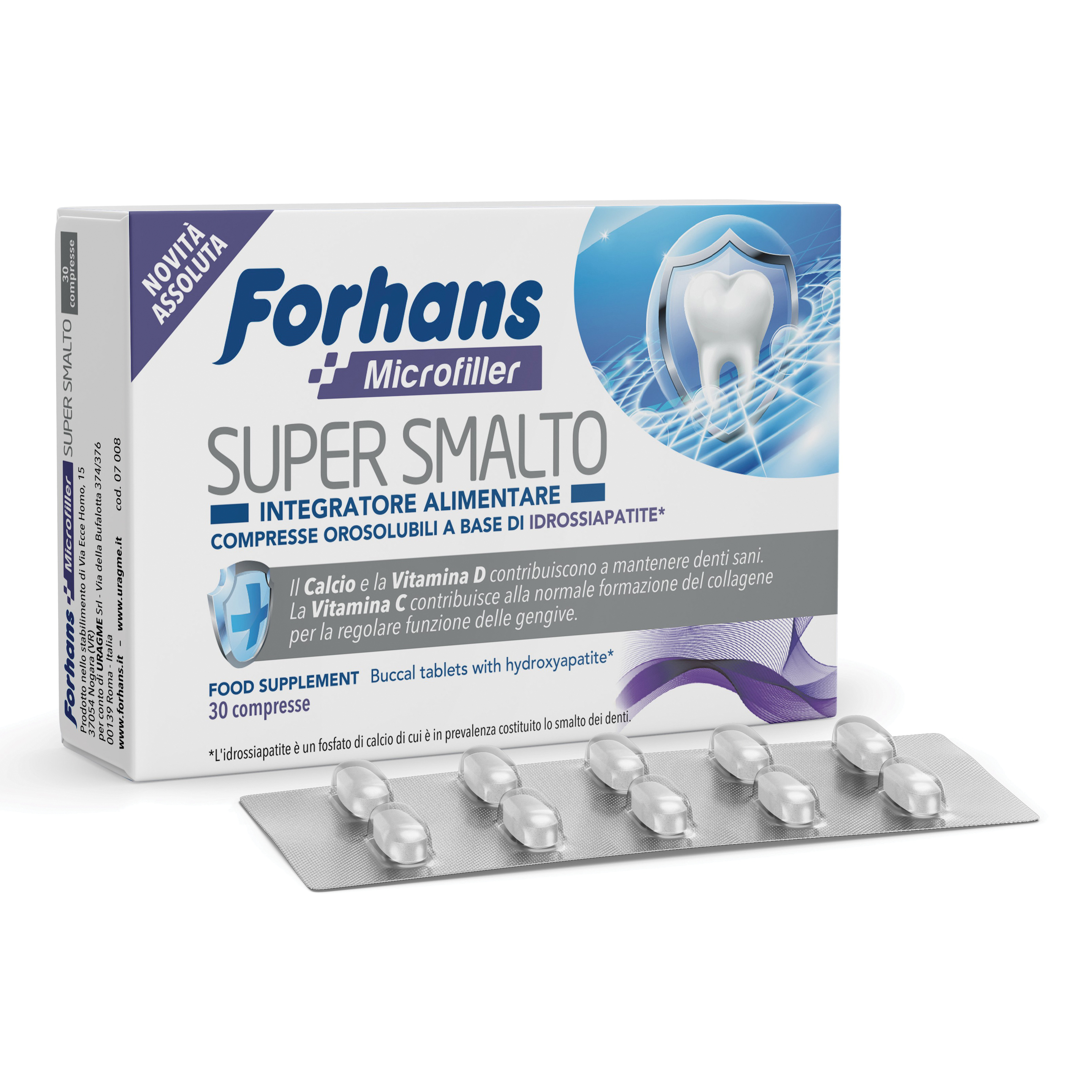 Forhans microfiller super smalto 30 compresse orosolubili