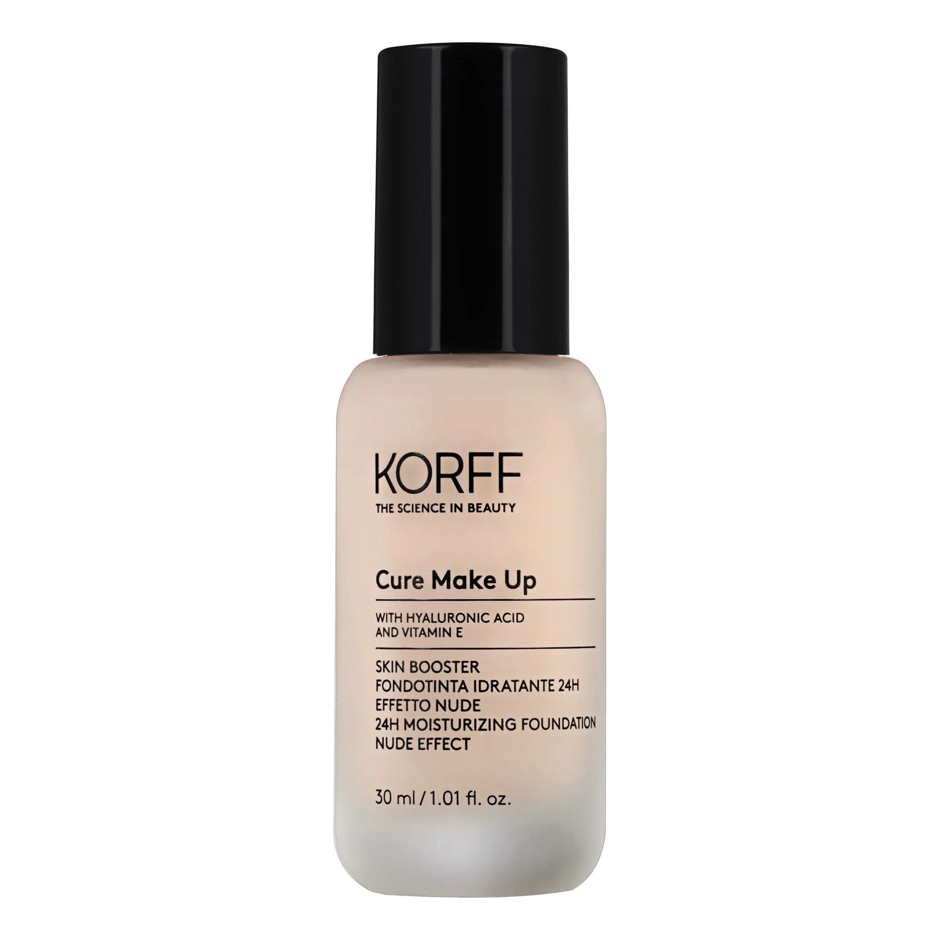 Korff skin booster fondotinta idratante 24h effetto nude 02