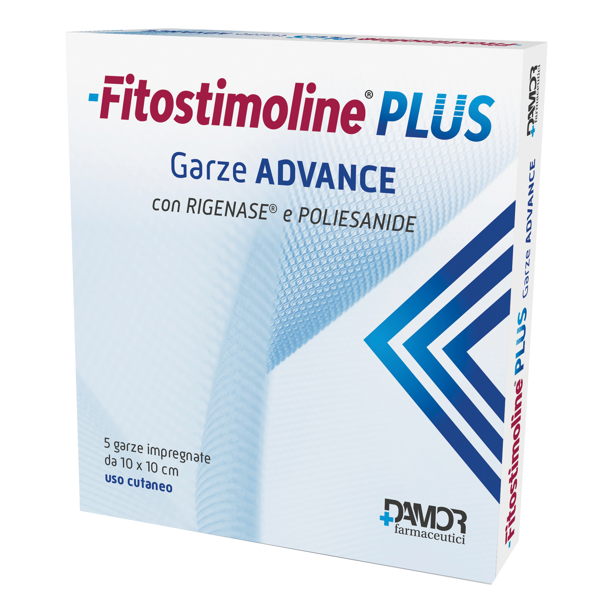 Fitostimoline Plus Garze Advance 10x10 cm 5 Pezzi