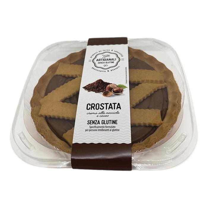 Gli artigianali crostata farcitura crema nocciola e cacao 450 g