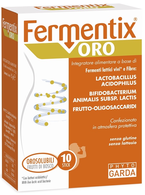 Fermentix oro 10 stick orosolubili da 1,5 g