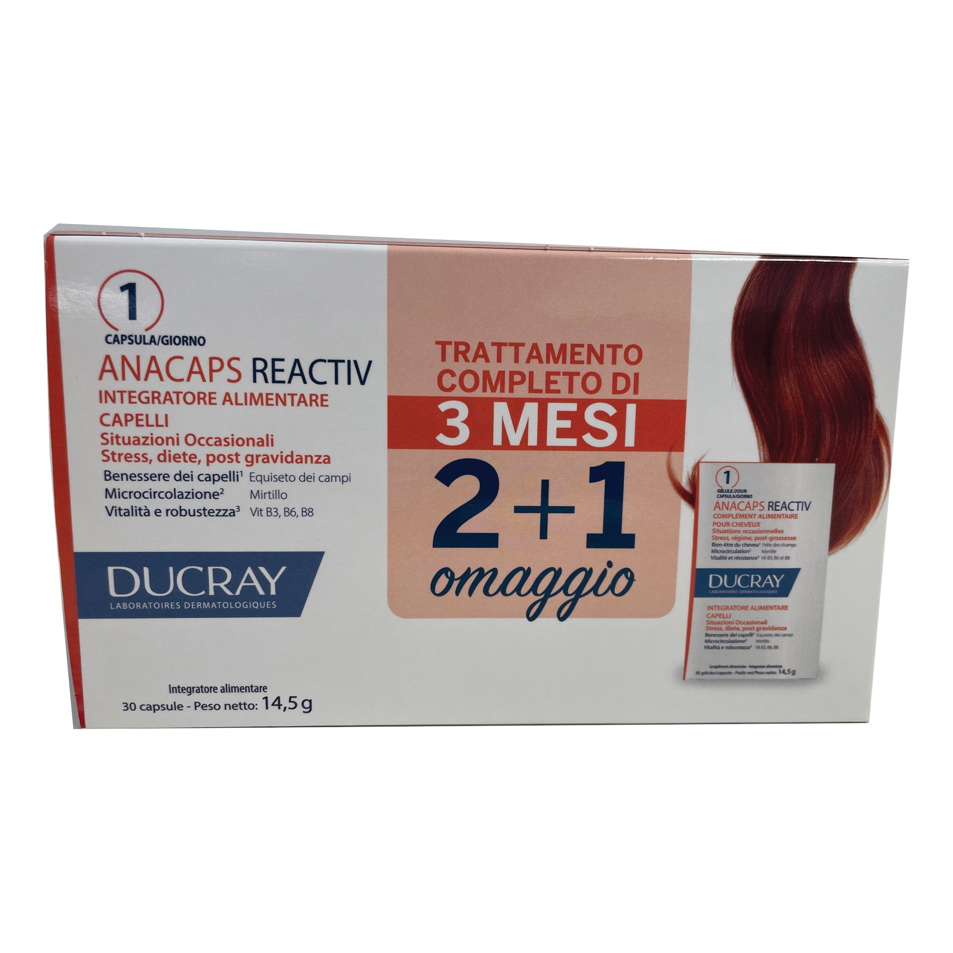 Ducray Anacaps Reactiv Integratore Capelli 90 Capsule