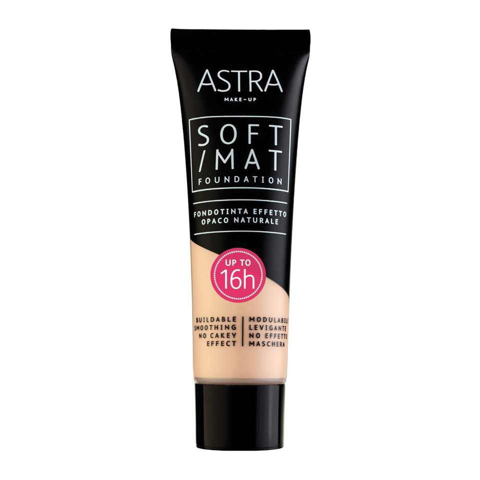 ASTRA - Soft Mat Foundation - Fondotinta Opaco N. 01 Cloud