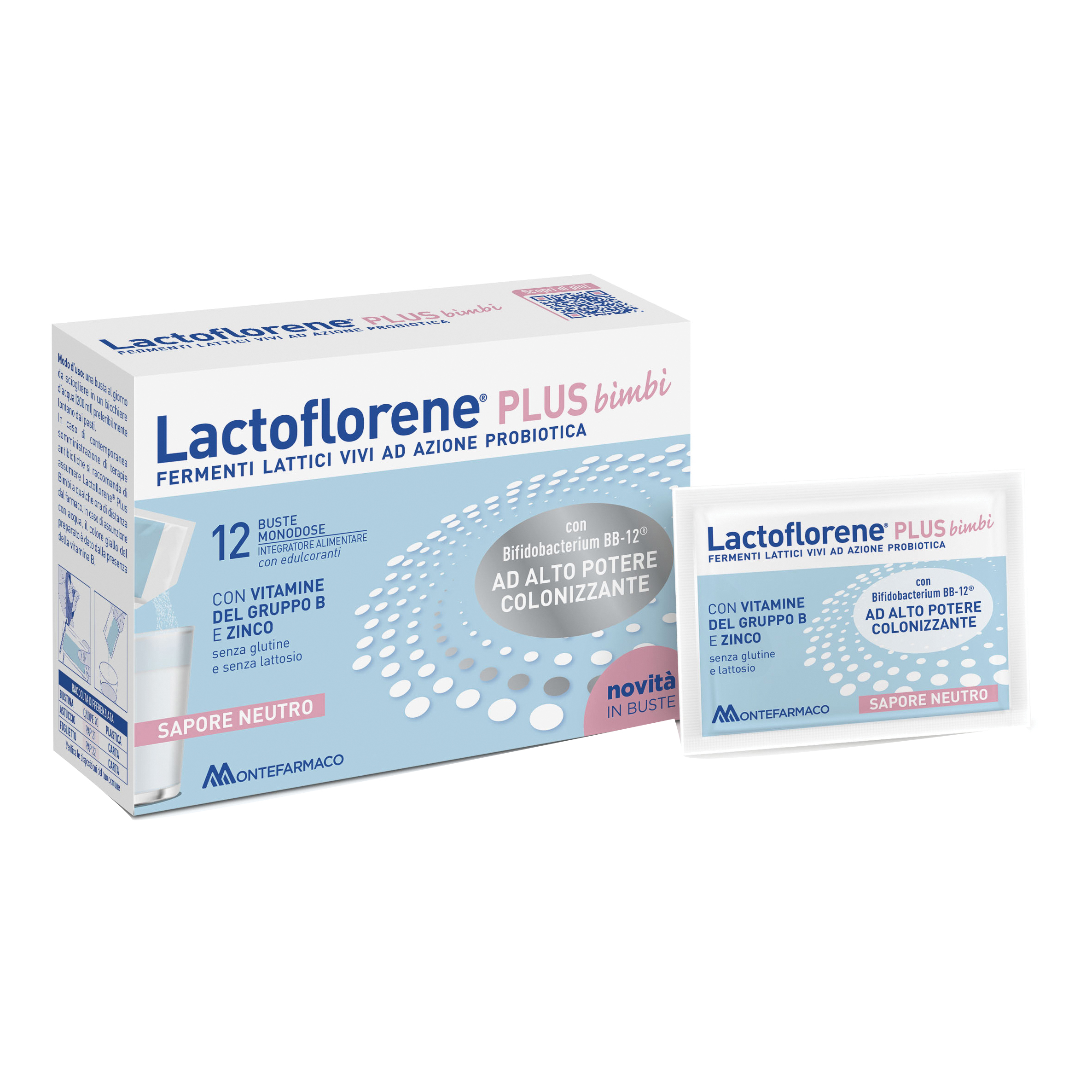 Lactoflorene plus bimbi 12 bustine