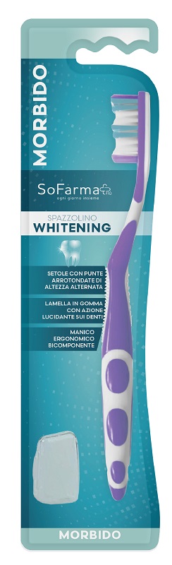 Sofarmapiu' spazzolino whitening setole morbide