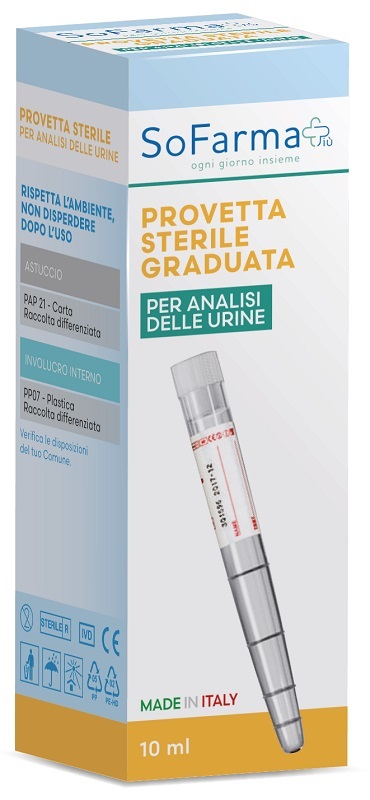 Provetta urina sofarmapiu' 10 ml