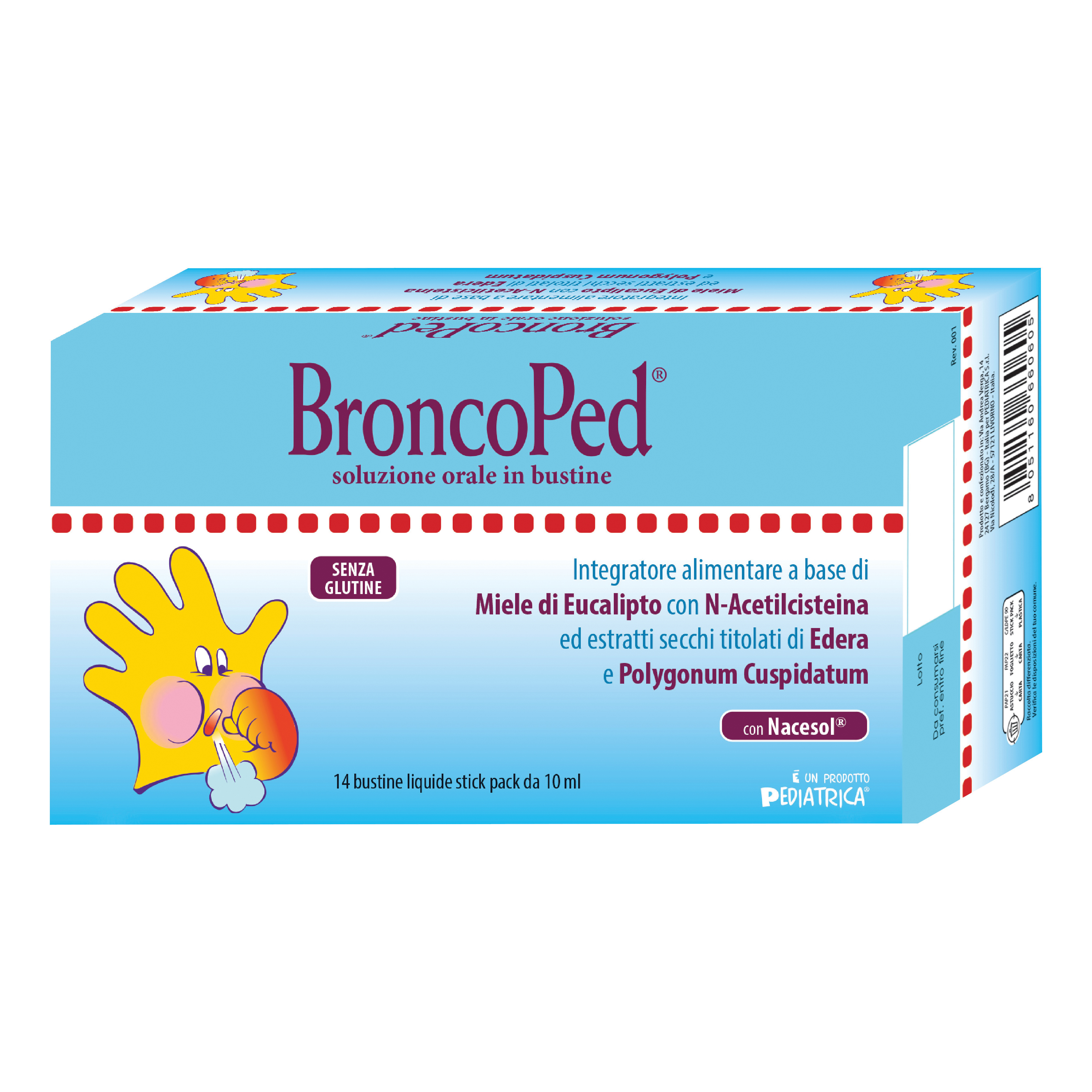 Broncoped soluzione orale 14 bustine stick pack da 10 ml