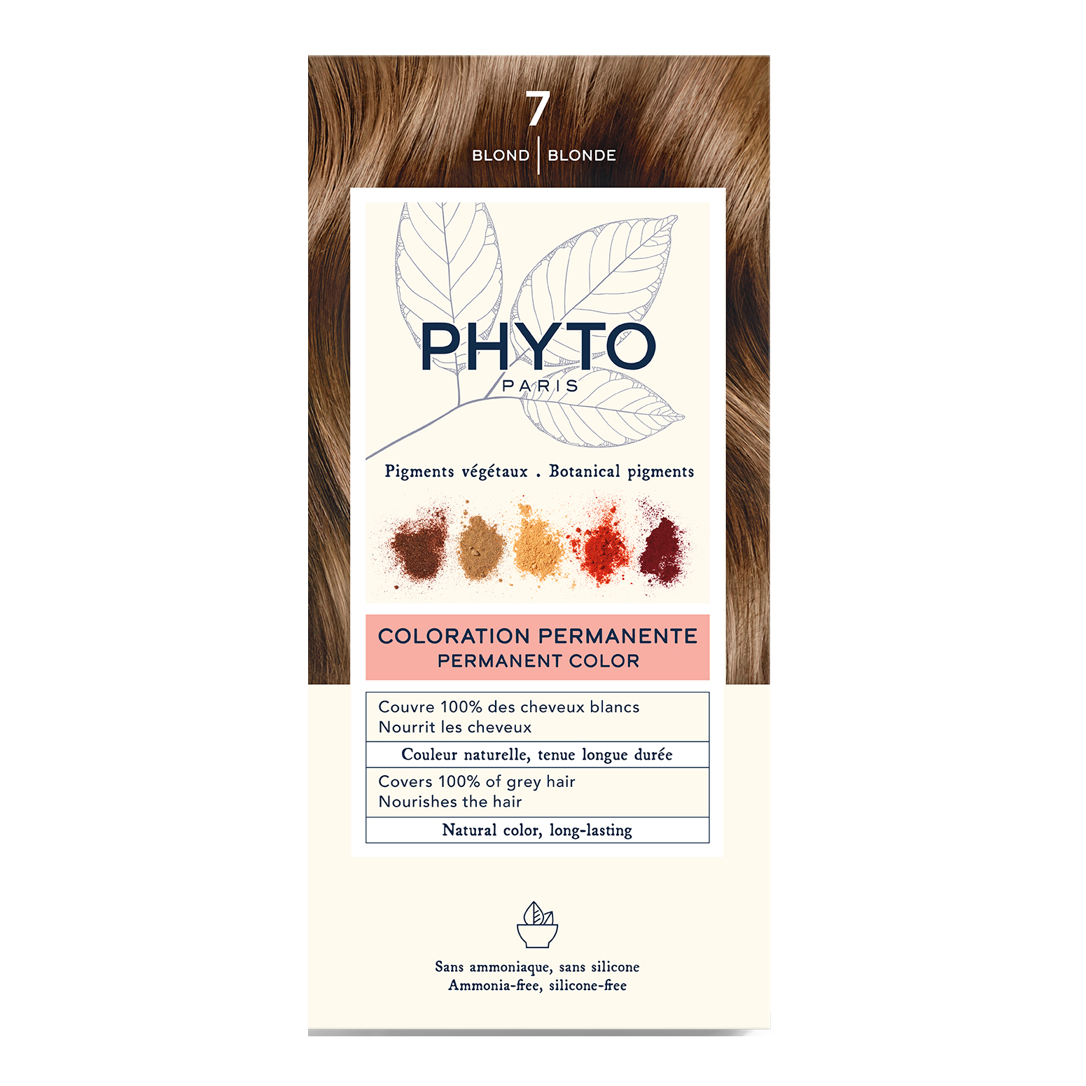 Color kit 7 biondo 1 latte 50 ml + 1 crema 50 ml + 1 maschera 12 ml