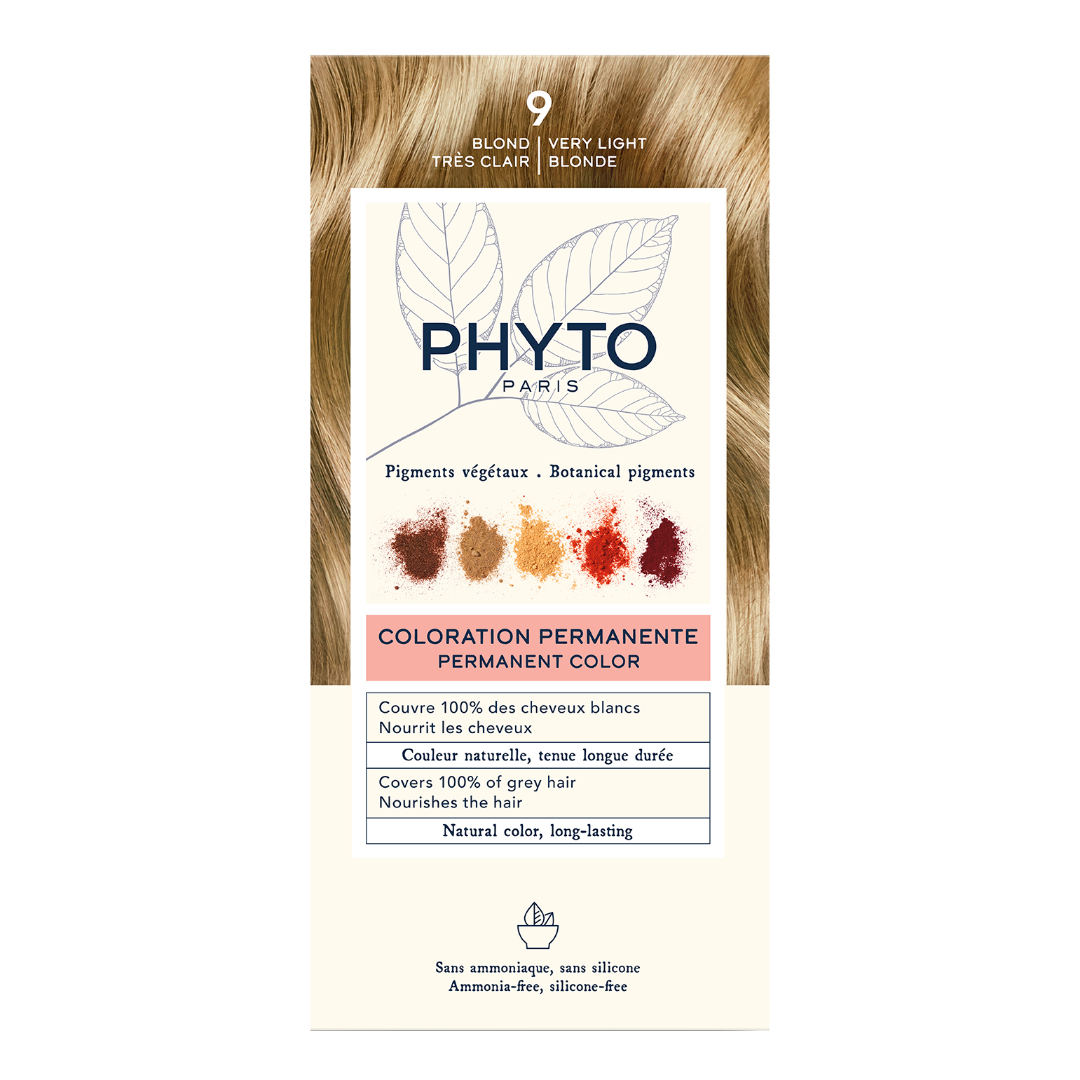 Color kit 9 biondo chiarissimo 1 latte 50 ml + 1 crema 50 ml + 1 maschera 12 ml