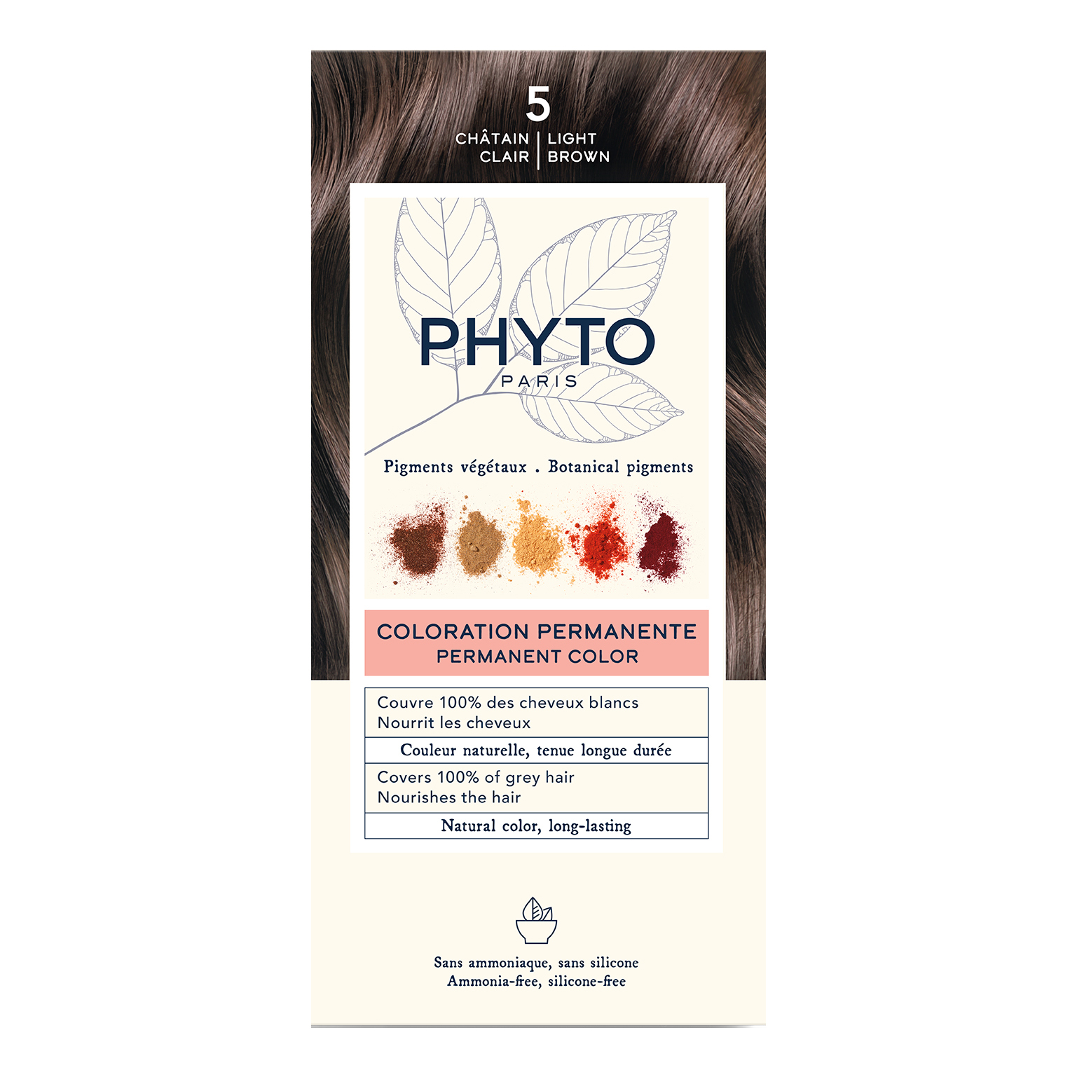 Color kit 5 castano chiaro 1 latte 50 ml + 1 crema 50 ml + 1 maschera 12 ml