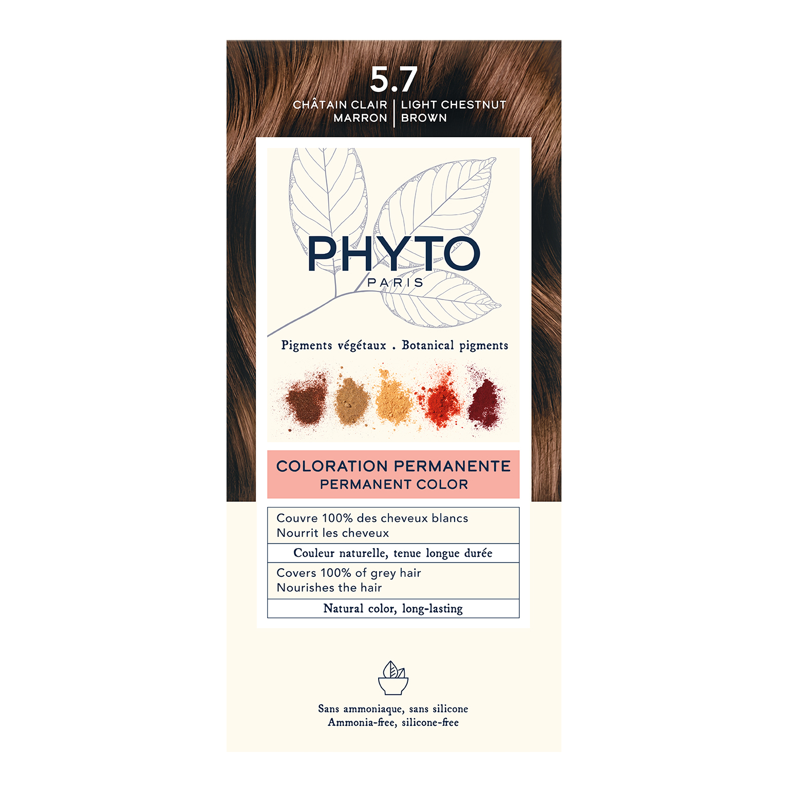 Color kit 5,7 castano chiaro tabacco 1 latte 50 ml + 1 crema 50 ml + 1 maschera 12 ml