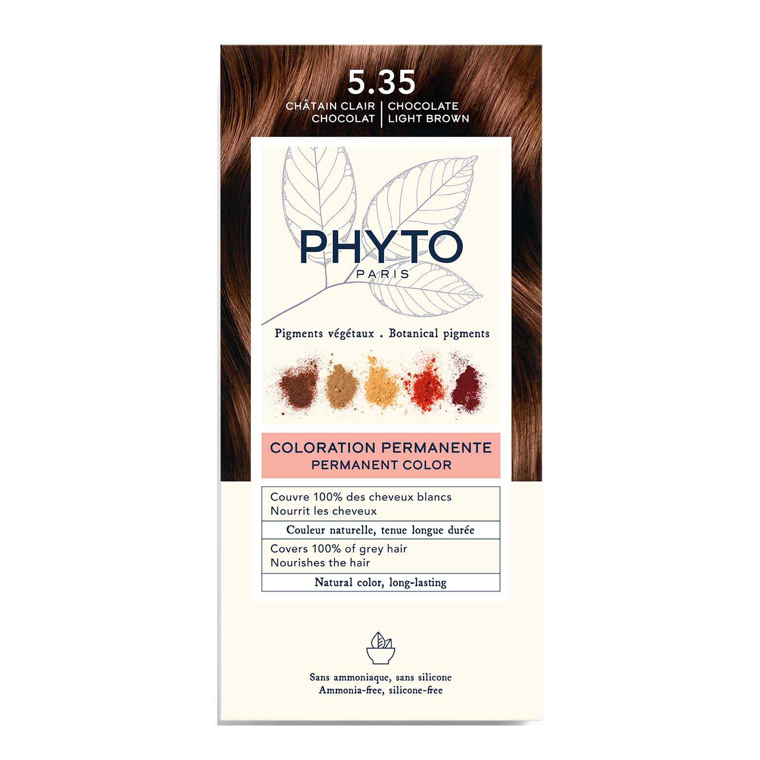 Color kit 5,35 castano chiaro cioccolato 1 latte 50 ml 1 crema 50 m...