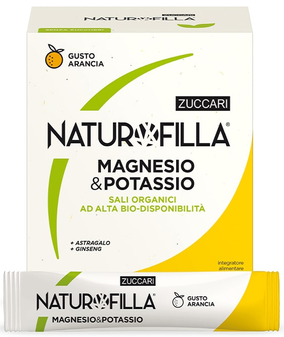 Naturofilla magnesio &amp; potassio gusto arancia 28 stick pack
