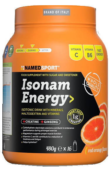 Isonam energy orange 480 g 1 g creatina