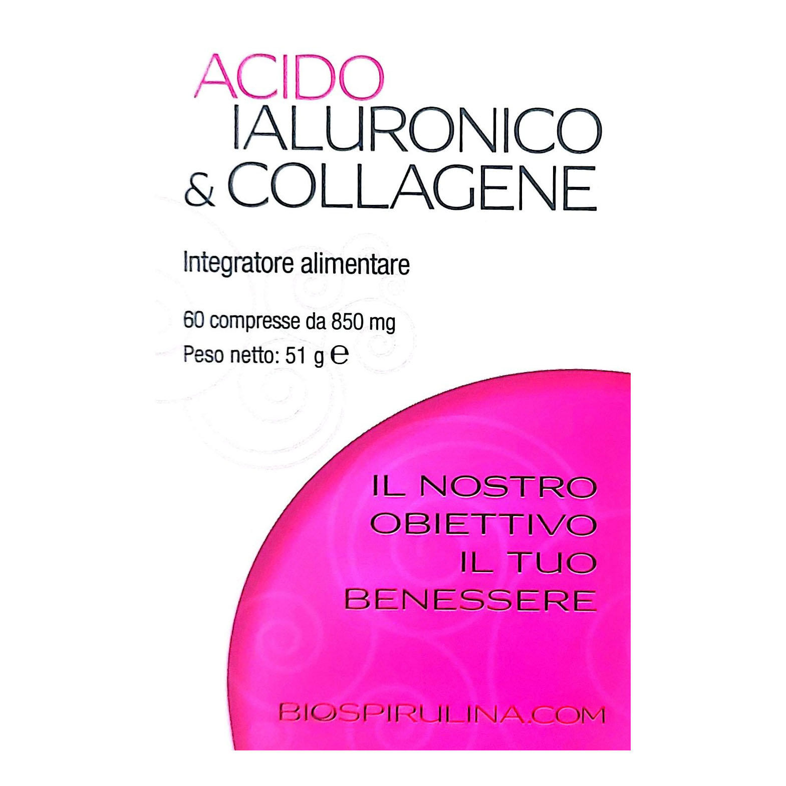 Acido ialuronico &amp; collagene 60 compresse