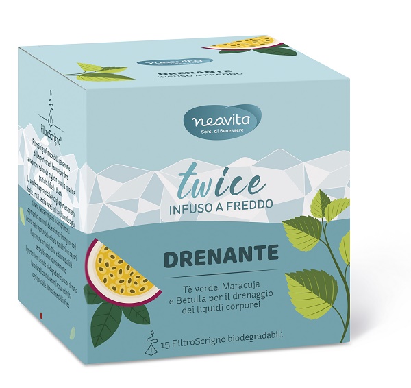 Neavita twice infuso drenante filtroscrigno 15 filtri