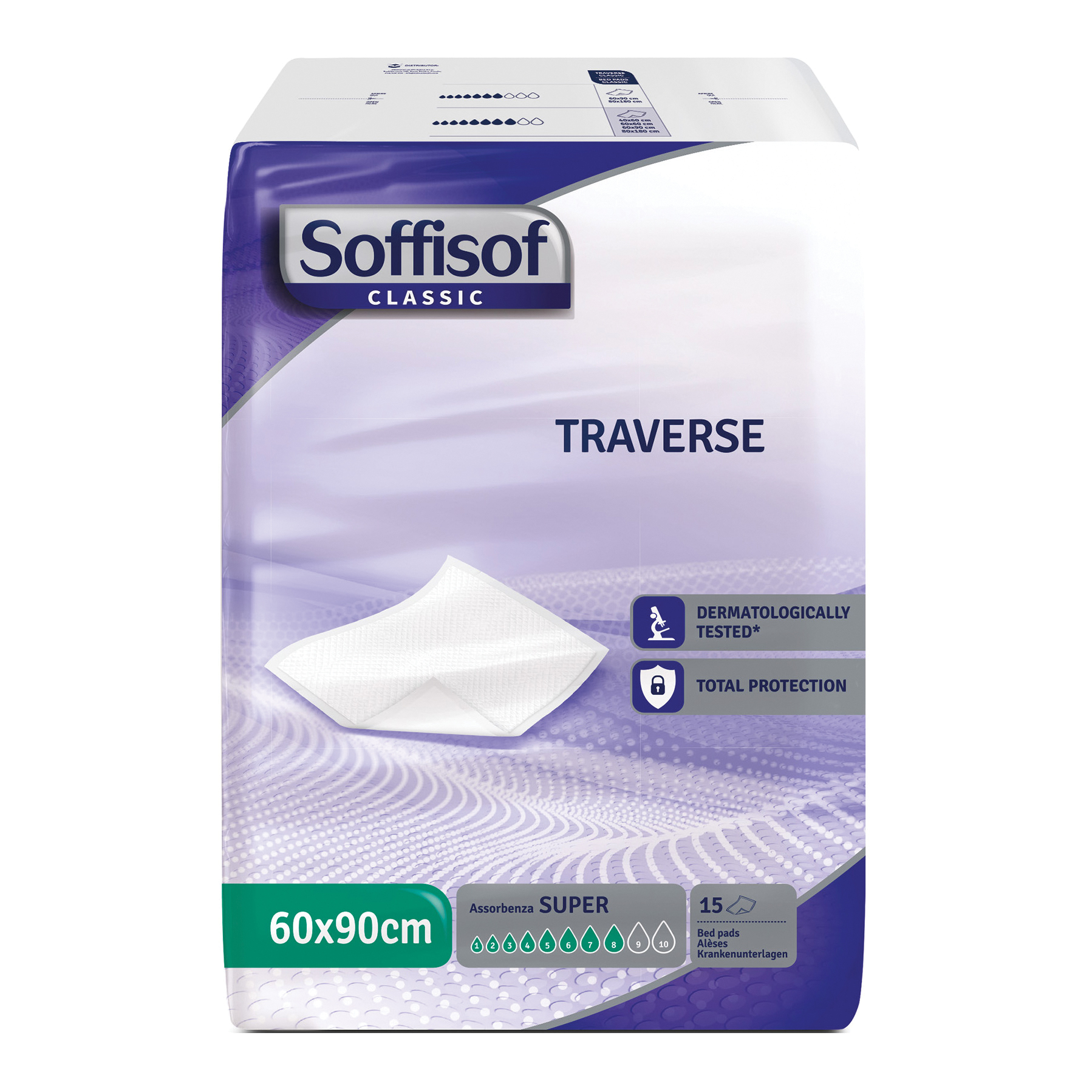 Soffisof Traversa Incontinenza 8 Gocce 60x90cm 15 Pezzi