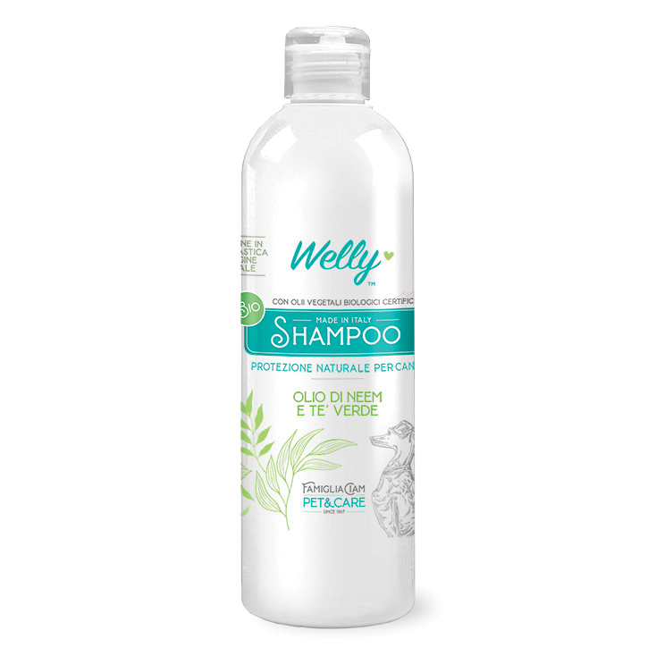 shampoo olio di neem e te'verde cani