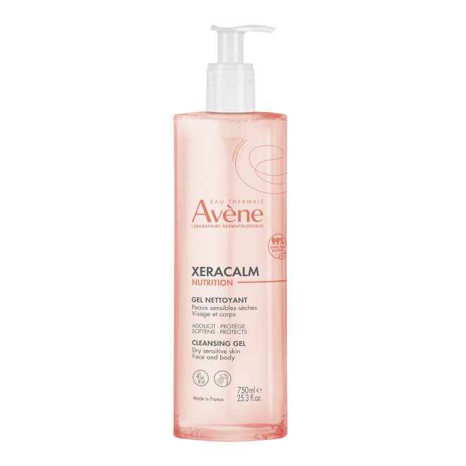 Avène XeraCalm Nutrition Gel Detergente Viso e Corpo per Pelli Secche e Sensibili 750 ml