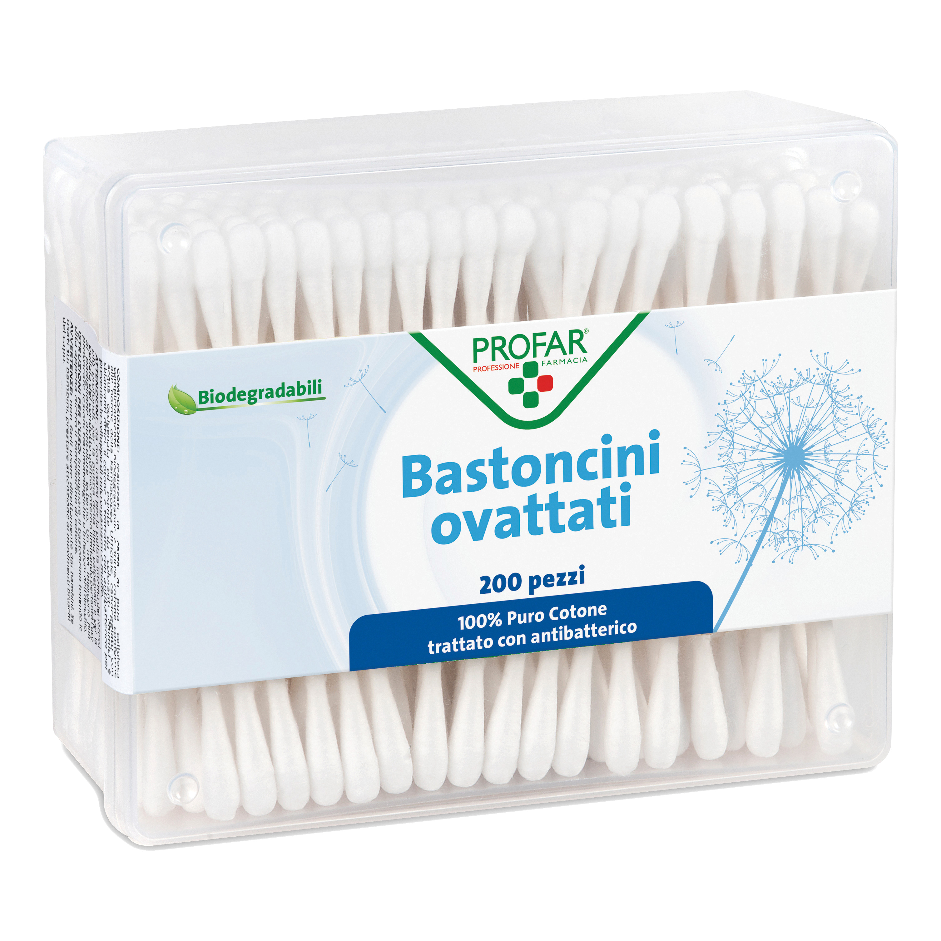 Profar bastoncini ovattati 200 pezzi