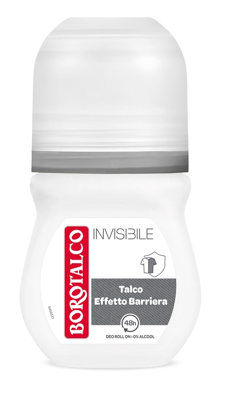 BOROTALCO - Invisibile - Deodorante Talco Effetto Barriera 50 ml Roll-on