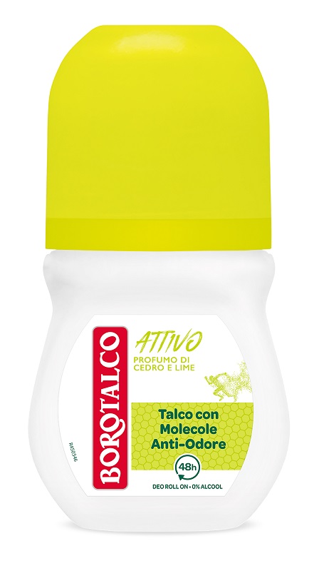 Borotalco - Attivo - Profumo Di Cedro E Lime - Deodorante 50 Ml Roll-On