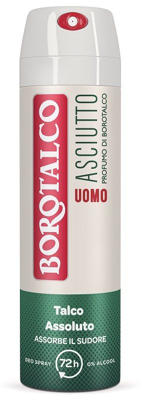 BOROTALCO - Asciutto uomo classico - deodorante senza alcol 150 ml